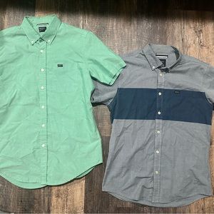 RVCA Short Sleeve Button Up Shirts BUNDLE